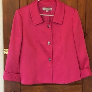 Tahari Arthur S. Levine Pink Blazer size 14